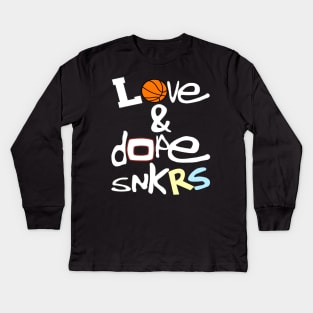 Love & Dope Sneakers (Oreo S) Kids Long Sleeve T-Shirt